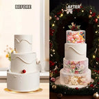 6 10 Inch 2-Pack Clear Round Acrylic Cake Stand for Party in Clear, alternate view 4