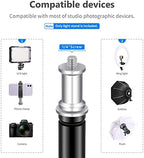 6.23 Feet/190CM Aluminum Light Tripod Stands For Studio Kits, Photography Lights, Softboxes(Black,2 Pack) in, alternate view
