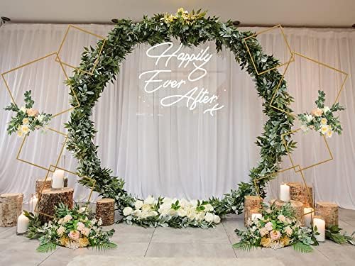 6.25Ft Wedding Square Backdrop Stand, Detachable 4 Tier Gold Metal Flower Square Frame for Photo Booth, alternate view 5