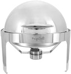 6.3 Quart Round Dome Roll Top Stainless Steel Professional Kitchen Chafing Dish/Food Warmer/Buffet Server, alternate view 3