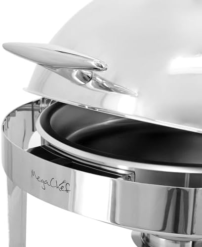 6.3 Quart Round Dome Roll Top Stainless Steel Professional Kitchen Chafing Dish/Food Warmer/Buffet Server, alternate view 5