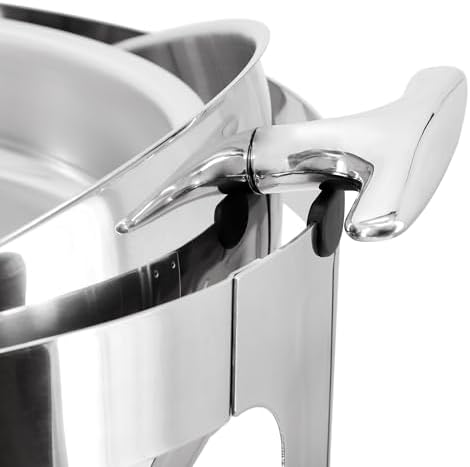 6.3 Quart Round Dome Roll Top Stainless Steel Professional Kitchen Chafing Dish/Food Warmer/Buffet Server, alternate view 6