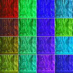 6.56 Ft Color Changing Fairy Curtain Lights, 16 Colors with Remote, alternate view 2