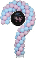 6.56 Ft Metal Question Mark Balloon Stand with Sturdy Cross Base