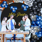 6.5FT Black Round Backdrop Cover, Circle Arch Backgound Stand Cover, alternate view 5