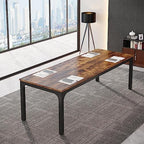 6.5FT Conference Table, 78.7-Inch Rectangle Meeting Seminar Table, Large Business Tables for 6-8 People (Only