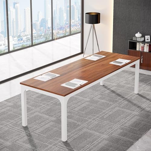 6.5FT Conference Table, 78.7-Inch Rectangle Meeting Seminar Table, Large Business Tables for 6-8 People (Only