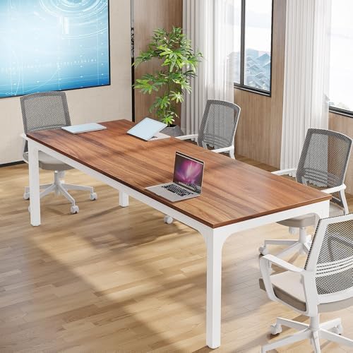 6.5FT Conference Table, 78.7-Inch Rectangle Meeting Seminar Table, Large Business Tables for 6-8 People (Only, alternate view