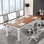 6.5FT Conference Table, 78.7-Inch Rectangle Meeting Seminar Table, Large Business Tables for 6-8 People (Only, alternate view