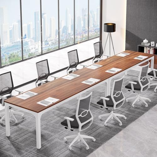 6.5FT Conference Table, 78.7-Inch Rectangle Meeting Seminar Table, Large Business Tables for 6-8 People (Only, alternate view