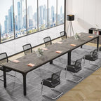 6.5FT Conference Table, 78.7-Inch Rectangle Meeting Seminar Table, Large Business Tables for 6-8 People (Only, alternate view