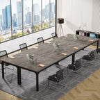 6.5FT Conference Table, 78.7-Inch Rectangle Meeting Seminar Table, Large Business Tables for 6-8 People (Only, alternate view