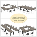 6.5FT Conference Table, 78.7-Inch Rectangle Meeting Seminar Table, Large Business Tables for 6-8 People (Only, alternate view
