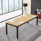 6.5FT Conference Table, 78.7 Inche Rectangle Meeting Seminar Table, Large Business Tables for 6-8 People (Only