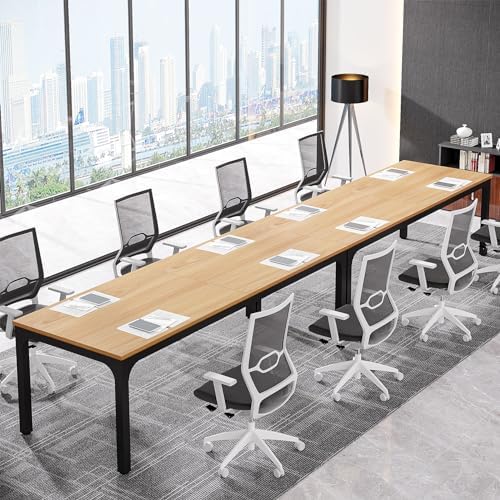 6.5FT Conference Table, 78.7 Inche Rectangle Meeting Seminar Table, Large Business Tables for 6-8 People (Only, alternate