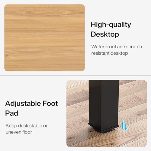 6.5FT Conference Table, 78.7 Inche Rectangle Meeting Seminar Table, Large Business Tables for 6-8 People (Only, alternate