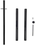 6.5FT Direct Burial Lamp Post, Split Street Light Pole with Cross Arm Lighting Post Fixtures for Pathway