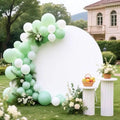 6.5FT White Round Backdrop Cover, Circle Arch Backgound Stand Cover