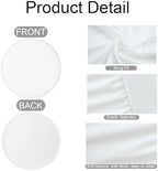 6.5FT White Round Backdrop Cover, Circle Arch Backgound Stand Cover, alternate view 5