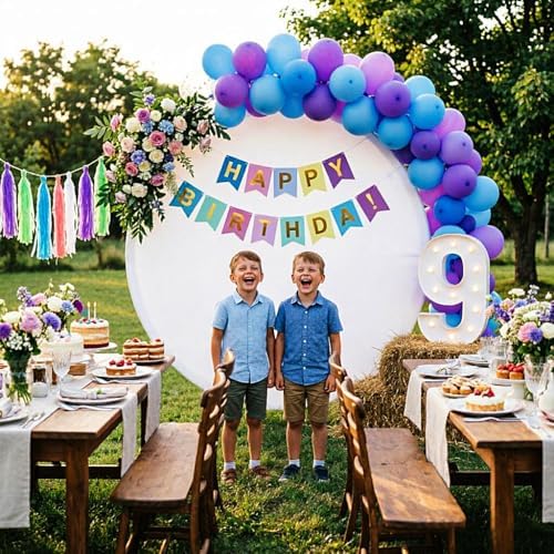6.5FT White Round Backdrop Cover, Circle Arch Backgound Stand Cover, alternate view 7