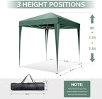 6.5x6.5 Pop Up Canopy Tent with Sidewalls, Outdoor Gazebo Canopy Tent, Patio Event Tents Outdoor Event Shelter, alternate