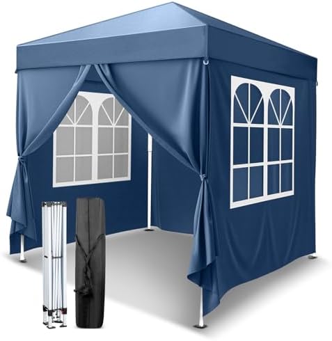 6.5x6.5 Pop Up Canopy Tent with Sidewalls, Outdoor Gazebo Canopy Tent, Patio Event Tents Outdoor Event Shelter