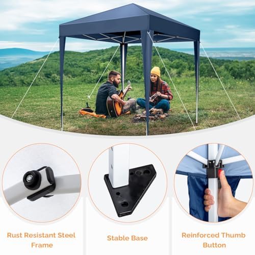 6.5x6.5 Pop Up Canopy Tent with Sidewalls, Outdoor Gazebo Canopy Tent, Patio Event Tents Outdoor Event Shelter, alternate