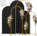 6,6.6,7.2FT Arch Backdrop Stand and Cover Set (Black) in 6,6.6,7.2FT in Black