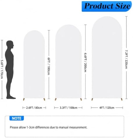 6,6.6,7.2FT Arch Backdrop Stand and Cover Set (Black) in 6,6.6,7.2FT in Black, alternate view 5