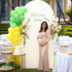 6.6 ft Arch Backdrop Cover Beige - Double-Sided Spandex Arch Covers Stretchy Backdrop for Balloon Arches, alternate view 5