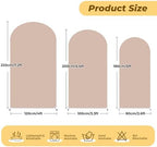 6.6 ft Arch Backdrop Cover Nude Blush- Double-Sided Spandex Arch Covers Stretchy Backdrop for Balloon Arches, alternate view