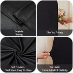 6.6 FT Arch Backdrop Cover Stretchy Black Arch Covers Elastic Spandex Fabric for Chiara Backdrop Stand, Wedding, alternate