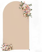 6.6 FT Arch Backdrop Cover Stretchy Nude Arch Covers Elastic Spandex Fabric for Chiara Backdrop Stand, Wedding