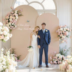 6.6 FT Arch Backdrop Cover Stretchy Nude Arch Covers Elastic Spandex Fabric for Chiara Backdrop Stand, Wedding, alternate