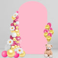 6.6 FT Arch Backdrop Cover, Wedding Pink Arch Covers Stretchy Backdrop Spandex Fitted for Chiara Stand Birthday