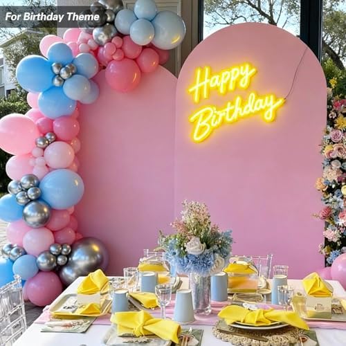 6.6 FT Arch Backdrop Cover, Wedding Pink Arch Covers Stretchy Backdrop Spandex Fitted for Chiara Stand Birthday, alternate
