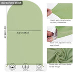 6.6 FT Arch Backdrop Cover, Wedding Sage Green Arch Covers Stretchy Backdrop Spandex Fitted for Chiara Stand, alternate view
