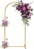6.6 FT Metal Arch Backdrop Stand, Gold in Gold