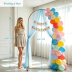 6.6 FT Metal Arch Backdrop Stand, Gold in Gold, alternate view 3
