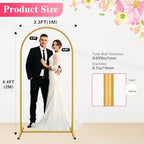 6.6 FT Metal Arch Backdrop Stand, Party Balloon Arch Stand, alternate view 3