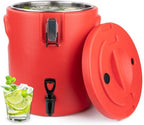6.6 Gallon 304 Stainless Steel Insulated Beverage Dispenser with Spigot, Portable Hot and Cold Drink Server for