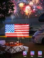 6.6 x 6.6Ft 400 LED Smart Curtain Lights with APP Remote Control in 6.6 x 6.6Ft, alternate view 2