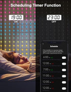 6.6 x 6.6Ft 400 LED Smart Curtain Lights with APP Remote Control in 6.6 x 6.6Ft, alternate view 4