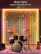 6.6 x 6.6Ft 400 LED Smart Curtain Lights with APP Remote Control in 6.6 x 6.6Ft, alternate view 5