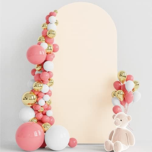 6.6FT Arch Backdrop Cover Beige Arch Covers Stretchy Backdrop
