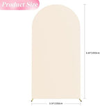 6.6FT Arch Backdrop Cover Beige Arch Covers Stretchy Backdrop, alternate view 3