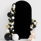 6.6FT Arch Backdrop Cover Black Arch Covers Strethy Backdrop