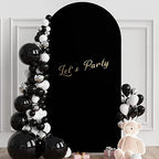 6.6FT Arch Backdrop Cover Black Arch Covers Strethy Backdrop, alternate view 2