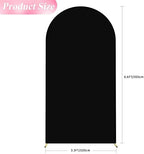 6.6FT Arch Backdrop Cover Black Arch Covers Strethy Backdrop, alternate view 3