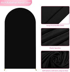 6.6FT Arch Backdrop Cover Black Arch Covers Strethy Backdrop, alternate view 4